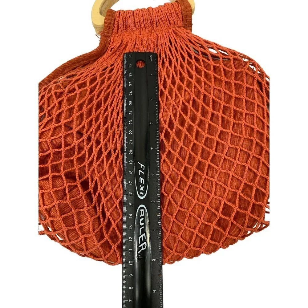 Wild Fable Women's Orange Knitted Handbag - Picture 5 of 6